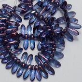 DAGGER BEADS  TRANSPARENT LUSTER AMETHYST