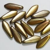 DAGGER BEADS    MATT GOLD IRIS