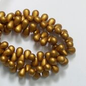 DROP BEADS MATTE METTALIC GOLD NORD