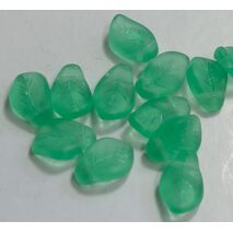 Czech Glass top drilled Leaf bead, sold by 20 pieces
