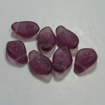 Czech Glass top drilled Leaf bead, sold by 20 pieces