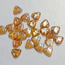 Czech Triangle Two Hole Beads  Two Hole Beads Sold per 10 gram