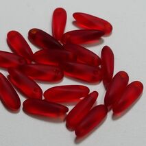 DAGGER BEADS  MATT RED 90060