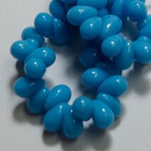 DROP BEADS OPAQUE BLUE 63040