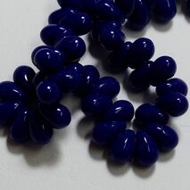 DROP BEADS OPAQUE BLUE  36030