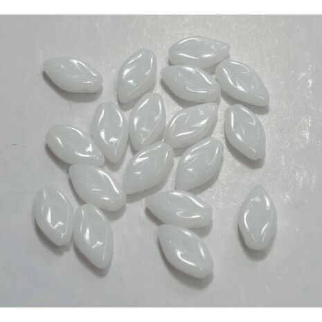 Czech Glass top drilled Leaf bead, sold by 20 pieces