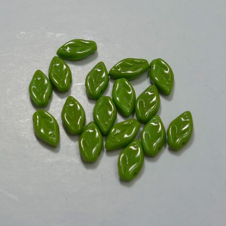 Czech Glass top drilled Leaf bead, sold by 20 pieces