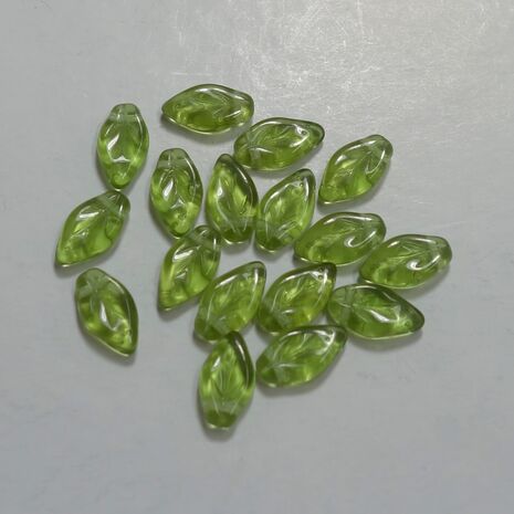 Czech Glass top drilled Leaf bead, sold by 20 pieces