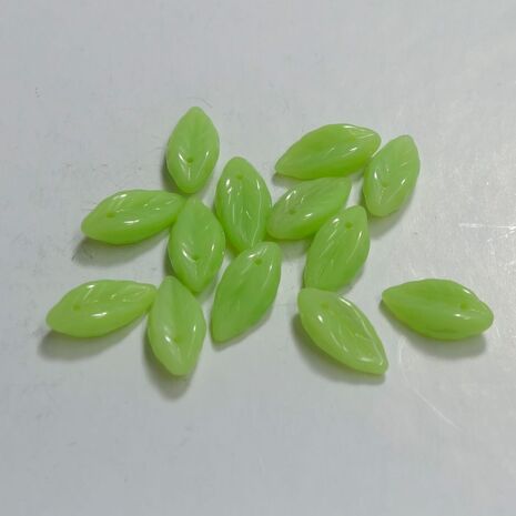 Czech Glass top drilled Leaf bead, sold by 20 pieces