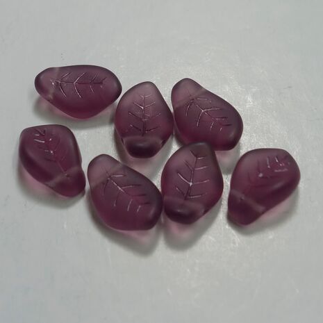 Czech Glass top drilled Leaf bead, sold by 20 pieces