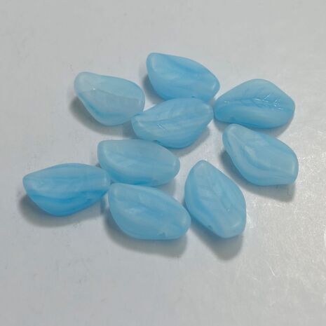 Czech Glass top drilled Leaf bead, sold by 20 pieces