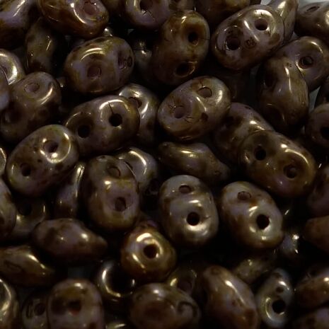 Czech Superduo Two Hole Beads 03000-15695 Sold per 10 gram