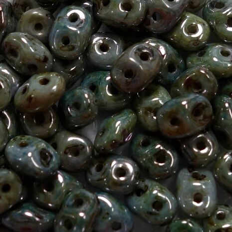 Czech Superduo Two Hole Beads 03000-65431 Sold per 10 gram
