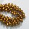 DROP BEADS MATTE METTALIC GOLD NORD