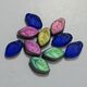 Czech Glass top drilled Leaf bead, sold by 20 pieces
